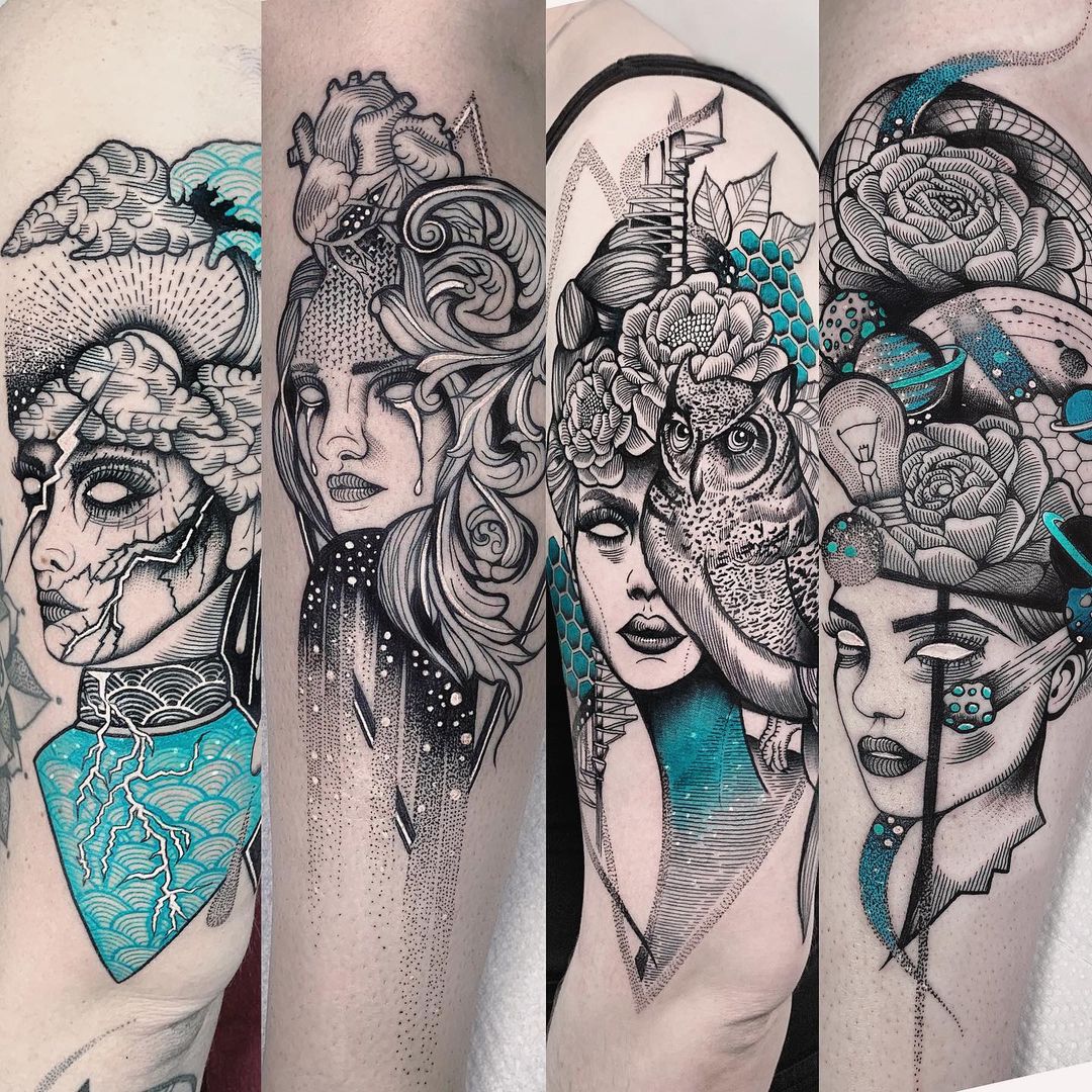Tattoos von Jessica Svartvit