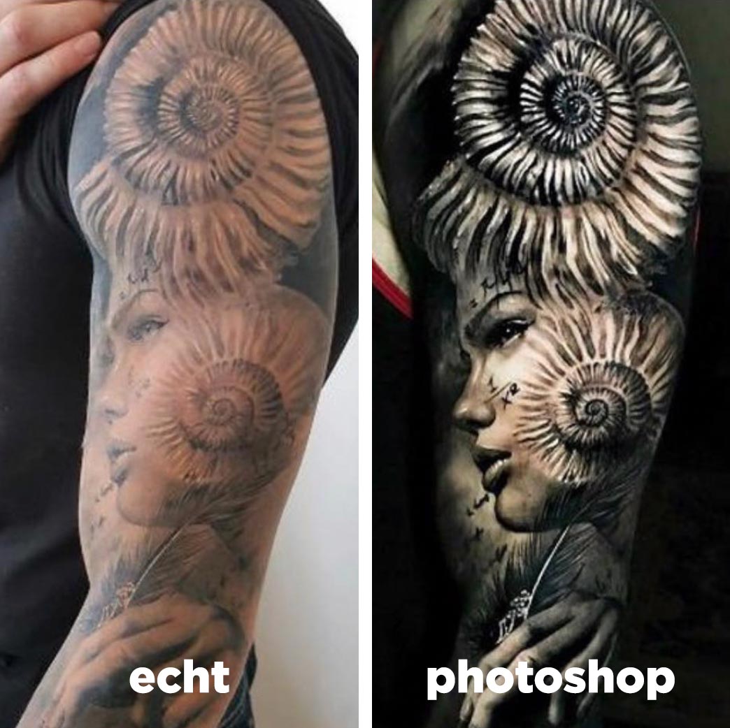 Tattoos, Filter & Photoshop - Bildbearbeitung und ihre Probleme – Feelfarbig