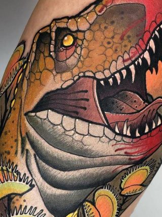 Dinosaurier Tattoos von Konstantin Schmidt