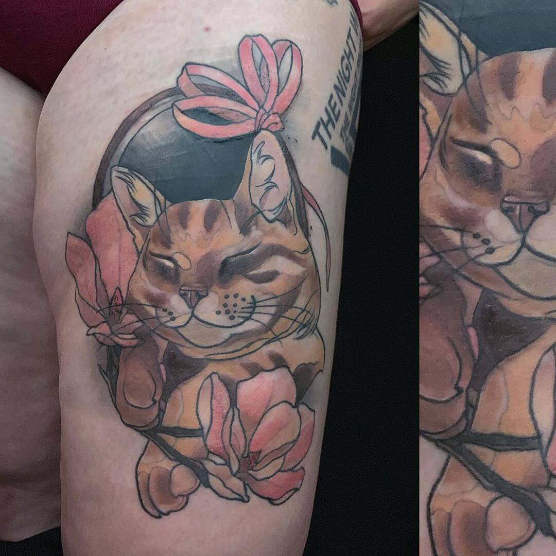 Katzen-Tattoo von Miss Freya