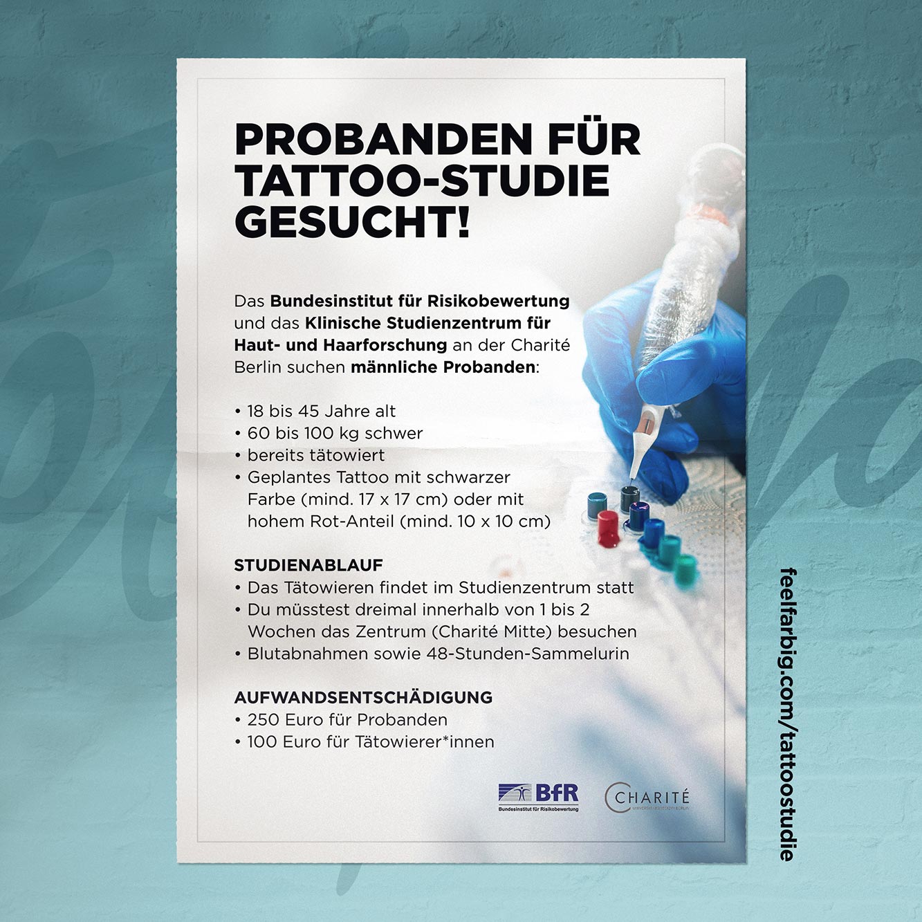 Auf einen Blick: Anforderungen und Ablauf der Tattoo-Studie