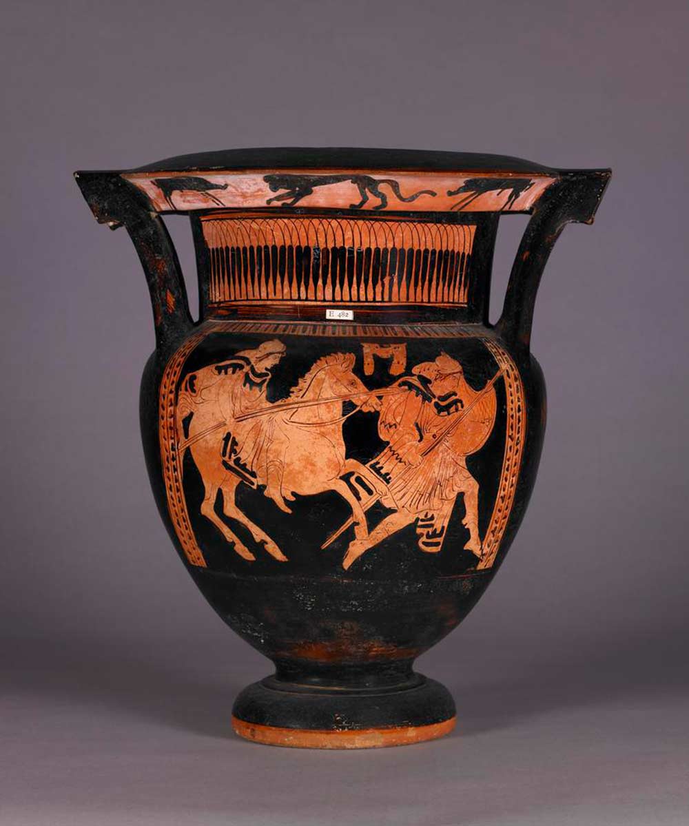 Angriff der Thraker - Griechische Vase, ca. 440 Jahre vor unserer Zeitrechnung. / © The Trustees of the British Museum