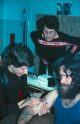 Im Studio des ersten Tätowierers der Schweiz, Dietmar 'Dischy' Gehrer, 1976 Rheineck/Schweiz.